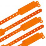 Secure Access Vinyl Event Wristbands Custom With Heat Transfer Printing for sale