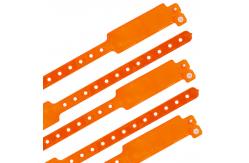 China Secure Access Vinyl Event Wristbands Custom With Heat Transfer Printing supplier