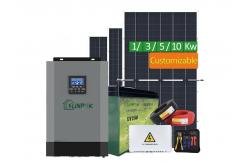China LED Display Off Grid Inverter Home 5kw Photovoltaic Solar Power System supplier
