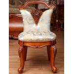 King And Queen Birch Antique Wooden Throne Chair Scratch Resistant for sale