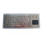 IP67 Dynamic Waterproof Metal Keyboard Washable With Touchpad for sale
