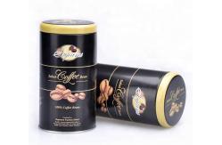 China Screwed Empty Coffee Cans With Lids 500ml Round Tin Box supplier