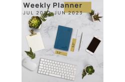 China Softcover 2023 2024 Academic Planner With Hourly Schedule Monthly Tabs supplier