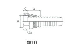 China Zinc Plated Hydraulic Hose Fitting , Hydraulics Hoses And Fittings ( 22691 ) supplier