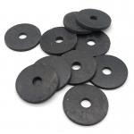 Black Flat Washer Rubber Washer Wear-Resistant Silicone Rubber O-Ring for sale