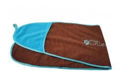 China Puppy Microfiber Pet Towel Microfiber Glove Towel For Dogs Bath Drying supplier