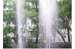 China Brass Concentrating Shooting Dancing Fountain Nozzles 55m3/h Water Flow supplier