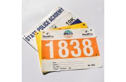 China Screen Printing Method for Participant Recognition Numbers in White Blue and Customized Colors supplier