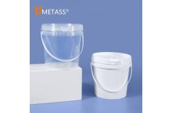 China Transparent 1L Food Grade Square Plastic Container Bucket with Seal Lid Sample Supplied supplier