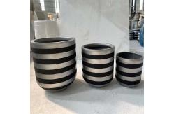 China Fading Resistant Fiber Clay Planters For Balconies Easily Cleaned supplier