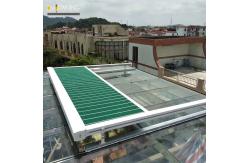 China Waterproof Balcony Retractable Roof Awning Remote Motor Control Aluminium Retractable Awning supplier