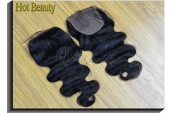 China Silk Base 100% Virgin  Lace Top Closure Body Wave Without Processing supplier