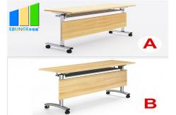 China Metal Frame Mobile Foldable Training Tables Folding School Training Desks supplier