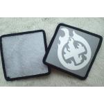 Custom Silver Reflective Screen Printing Label , Soft TPU Patch For Garment