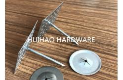 China Rock Wool Galvanized Steel Insulation Anchor pins With Round Self locking washer supplier