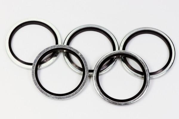 Stainless Steel Nitrile Rubber Bonded Seals For Threaded Pipe Joints