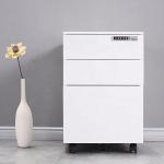 3 Drawer Metal Mobile Pedestal