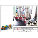 2000CPH Capacity Aerosol Filling Machine High Efficiency With Automatic Valve Placer