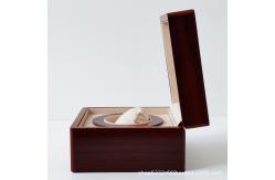China Watch packaging box, high-end solid wood piano baking paint watch storage box, in stock red wood grain jewelry packaging customization supplier