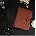 Nontoxic Luxury Leather Business Portfolio Multiscene Recyclable With Power Bank