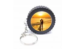 China Sublimation Blanks Wheel Rim Keychain Custom Photo Keychain supplier