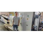 1060mm 80g Sheet Paper Waterbased UV Varnish Spot Coating Machine