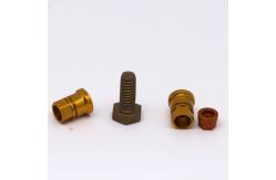 China Customized Size Precision CNC Parts Brass Nuts For Aeronautical supplier