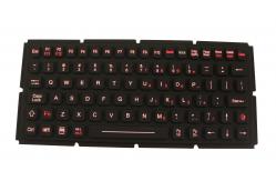 China IP67 Dynamic Sealed Silicone Industrial Keyboard For Ruggedized Computer / Laptop supplier