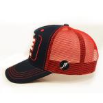 Customized Size  Snapback Hats , Mesh Trucker Cap 3d Embroidered for sale