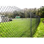 Hot Dipped Galvanized 12.5 Gauge Chain Link Fence Solid Black for sale