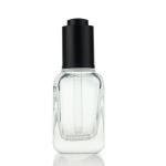 Wholesale 50ml Dropper Bottle Cosmetic Serum Dropper Glass Bottle Square Glass Cosmetics Bottles S045 for sale