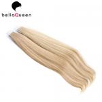 Brazilian Skin Weft Hair Extension Without Chemical , 613 Straight Hair Extension for sale