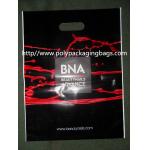 Stand Up HDPE Plastic Clear Die Cut Handle Bags Quad Seal Pouch