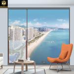 Powder Coated With Aluminum Sliding Swing Window And Black Slide Up Aluminum Window for sale