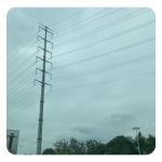 Silver Bolt-On Electricity Distribution Pole 150km/H 750kg For Industrial for sale