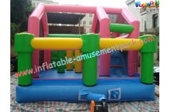 China Children Sport Inflatable Bouncer Slide , 6Lx4Wx3.5H Velcro Printing Slides supplier