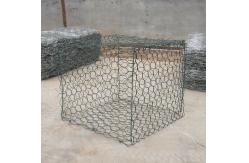 China Pvc Green 6mx2mx0.3m Hexagonal Gabion Basket Galvanized Iron Wire Mesh Rock Box supplier