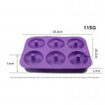 BPA Free 120g 6 Cavity Silicone Cake Molds For Kitchen