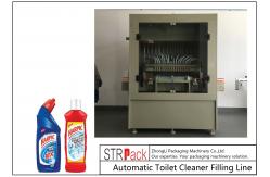 China Compact Toilet Cleaner Filling Machine Liquid Detergent Filling Machine High Efficiency supplier