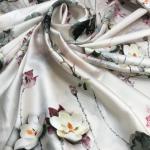 Pure Mulberry Lightweight Silk Fabric Diy Pajamas Shirt Printed for sale