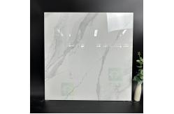 China White Marble Look High Glossy Porcelain Floor Tiles 60x60cm Anti - Fouling supplier