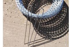 China Ground Locking Pegs 8mm Concertina Razor Wire Barbed supplier
