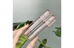 China Square Transparent Plastic Lip Gloss Tubes All Clear Empty Container supplier