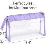 Clear  Waterproof TSA Approved Toiletry Bag for Travel, Durable Clear Travel Bags for Toiletries for sale