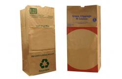 China Custom Yard Waste Lawn Paper Bags Multiwall Moisture Proof 30 Gallons supplier