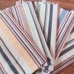 Breathable 140gsm Yarn Dyed Stripe Knit Fabric Woven Cotton Shirt Fabric for sale