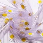 40D Sunflower Organza Tulle Rolls Fabric For Wedding Decoration Tutu for sale