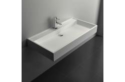 China 900*450*100mm Manmade Stone Rectangular Wall Mount Sink supplier