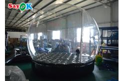 China Christmas Snow Globe Crystal Ball Inflatable Bubble Tent Background Printing supplier