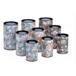 Customised Movable Metal Lid Foil Lining Paper Cans Packaging fOR Food Tea for sale